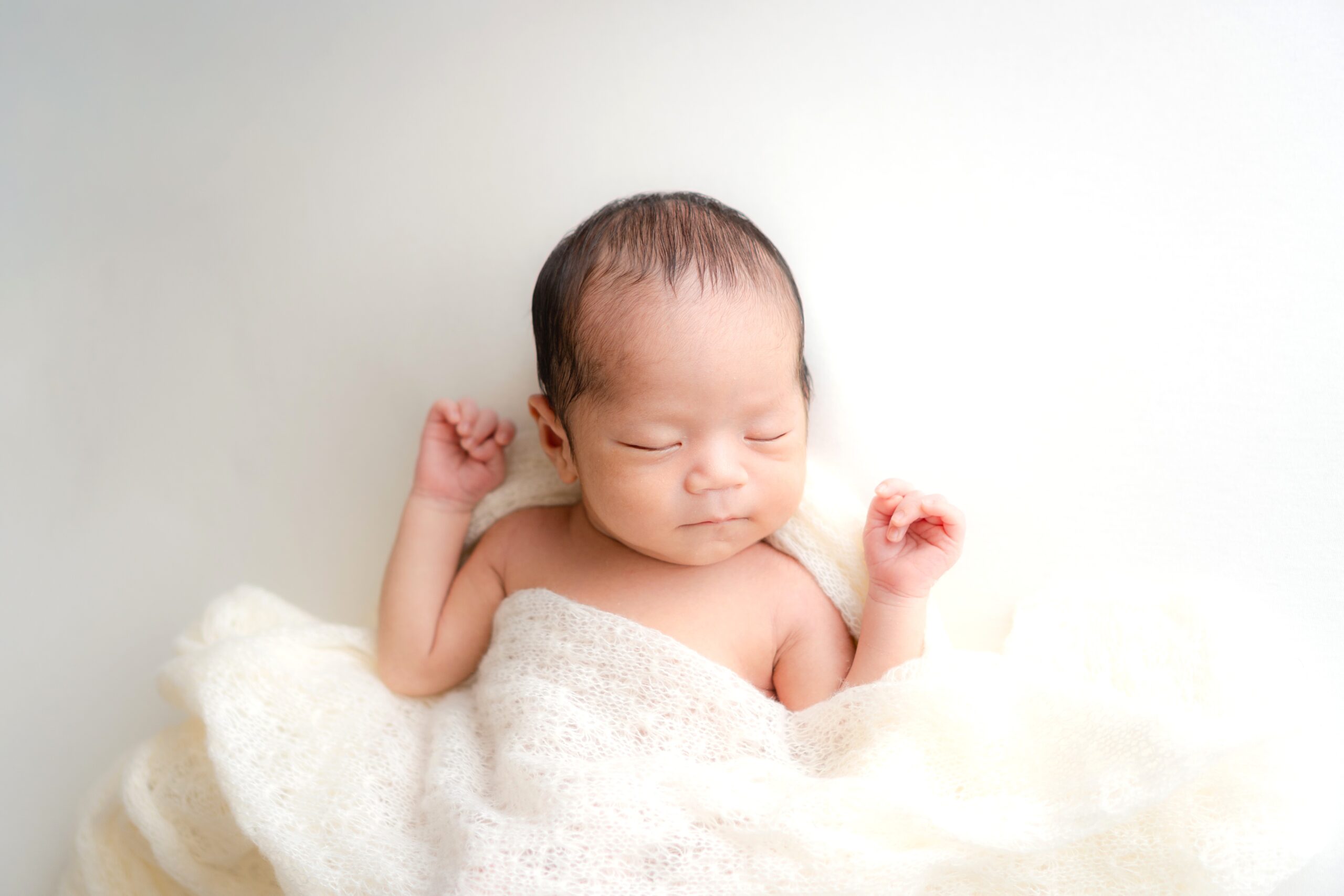 tetteの静岡出張撮影で捉えた新生児の穏やかな寝顔